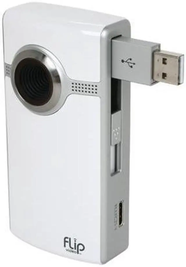 Main image of Flip video U260W-CA White 1.6 MP CMOS 2.0" LCD 2x Digital HD Pocket Camcorder