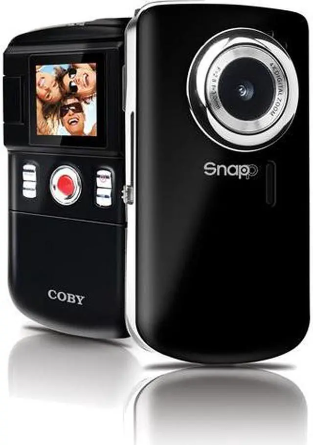 Main image of Coby CAM3001 Black 1.3 MP CMOS 1.44" TFT LCD 4x Digital Pocket Camcorder