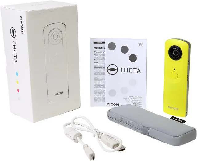 Alt view image 8 of 8 - Ricoh THETA M15 910702 360-degree Spherical Camera - Yellow