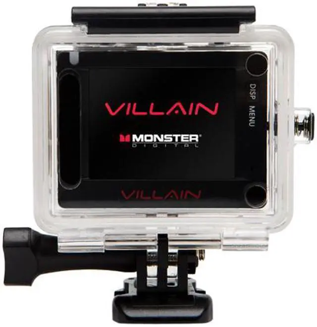 Alt view image 10 of 14 - Monster Digital Villain Action Camera - 1080p 30fps HD Video with 32GB micro SD and 16 Accessories [CAMVA-1080p]