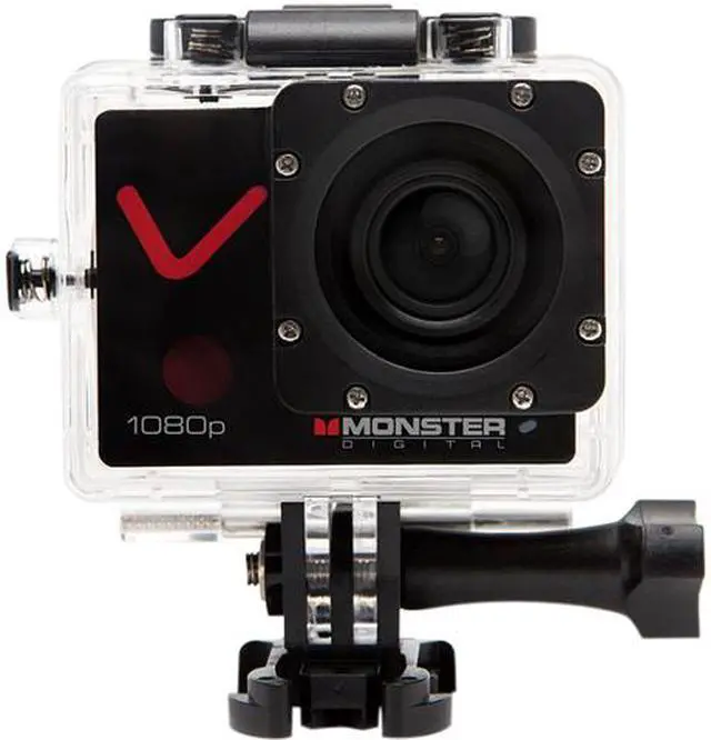 Alt view image 9 of 14 - Monster Digital Villain Action Camera - 1080p 30fps HD Video with 32GB micro SD and 16 Accessories [CAMVA-1080p]