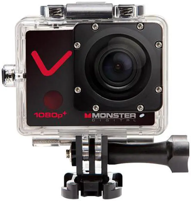 Alt view image 2 of 14 - Monster Digital Villain Action Camera - 1080p 30fps HD Video with 32GB micro SD and 16 Accessories [CAMVA-1080p]