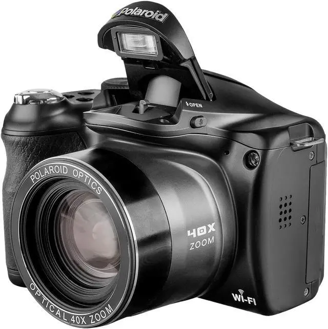 Alt view image 2 of 3 - Polaroid 18.0 MP 40X Optical Zoom Instant Sharing Camera with Wifi, 3.0" Preview Screen - Black