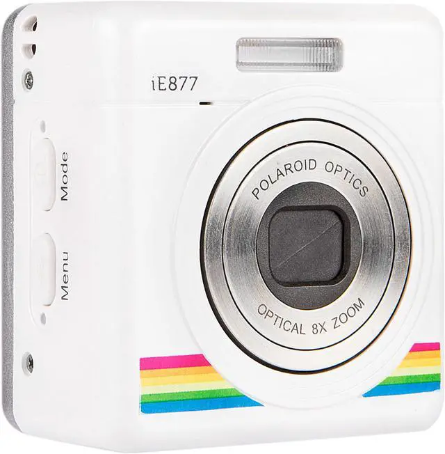 Alt view image 3 of 9 - Polaroid iZone Mini Zoom Camera/Camcorder 18.0 MP 2.0" Preview Screen - White