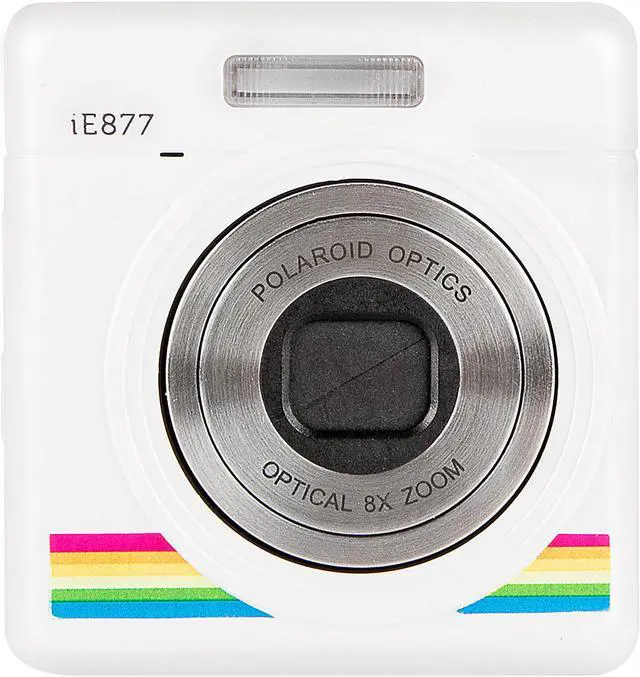 Main image of Polaroid iZone Mini Zoom Camera/Camcorder 18.0 MP 2.0" Preview Screen - White