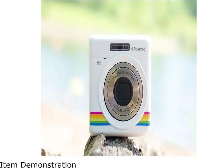 Alt view image 8 of 9 - Polaroid iZone Mini Zoom Camera/Camcorder 18.0 MP 2.0" Preview Screen - White