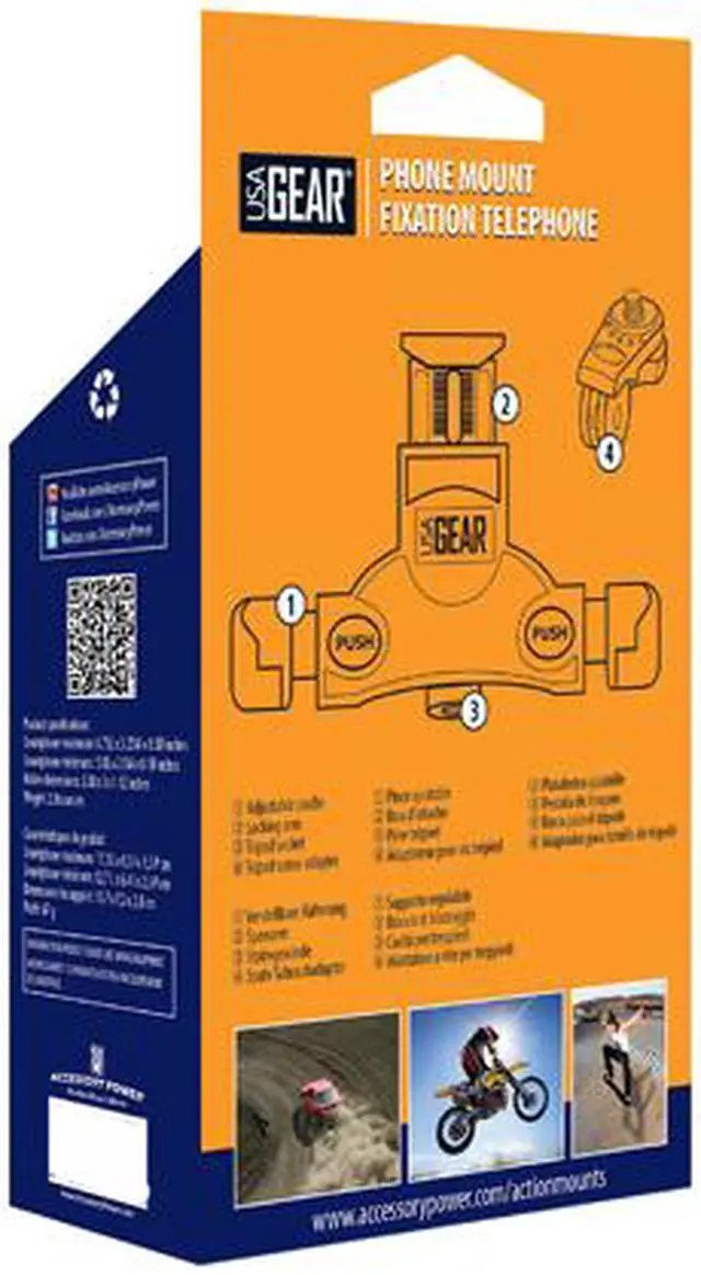 Alt view image 5 of 5 - USA GEAR Smartphone Tripod and Action Cam Mount Adapter with Standard Tripod Socket and J-Hook Attachment for Apple iPhone , Samsung Galaxy , HTC One and More Camera Phones