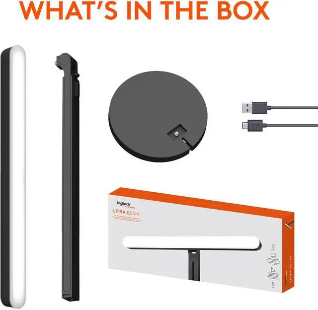 Alt view image 7 of 10 - Logitech for Creators Litra Beam Premium LED Streaming Key Light with TrueSoft,Adjustable Desktop Mount,Brightness/Color Temp Settings,Desktop App Control for PC/Mac - for Tiktok/YouTube/Zoom Meeting