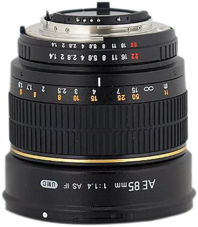Alt view image 3 of 5 - Rokinon 85MAFN SLR Lenses 85mm f/1.4 Aspherical Lens for Nikon DSLR Cameras w/Automatic Chip Black