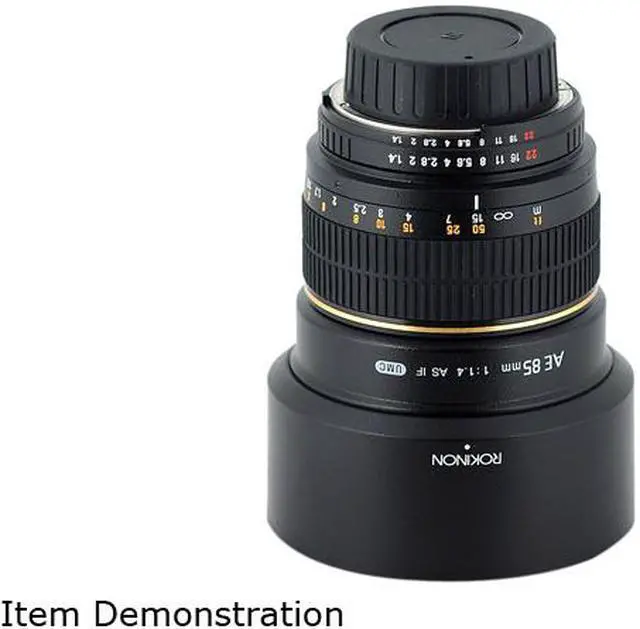 Alt view image 5 of 5 - Rokinon 85MAFN SLR Lenses 85mm f/1.4 Aspherical Lens for Nikon DSLR Cameras w/Automatic Chip Black