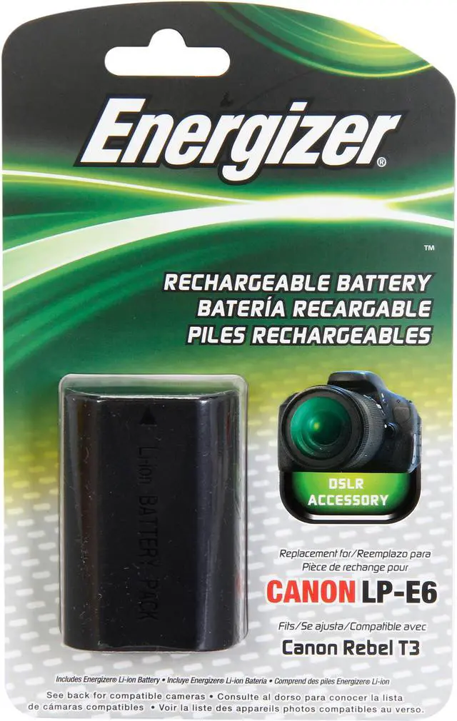 Main image of ENB-CE6 1-Pack 1400mAh Li-Ion Battery for Canon LP-E6