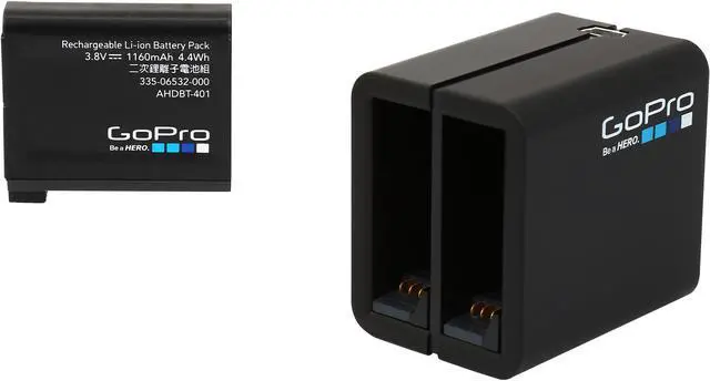 Main image of GoPro AHBBP-401 Black Dual Battery Charger + Battery (for HERO4)