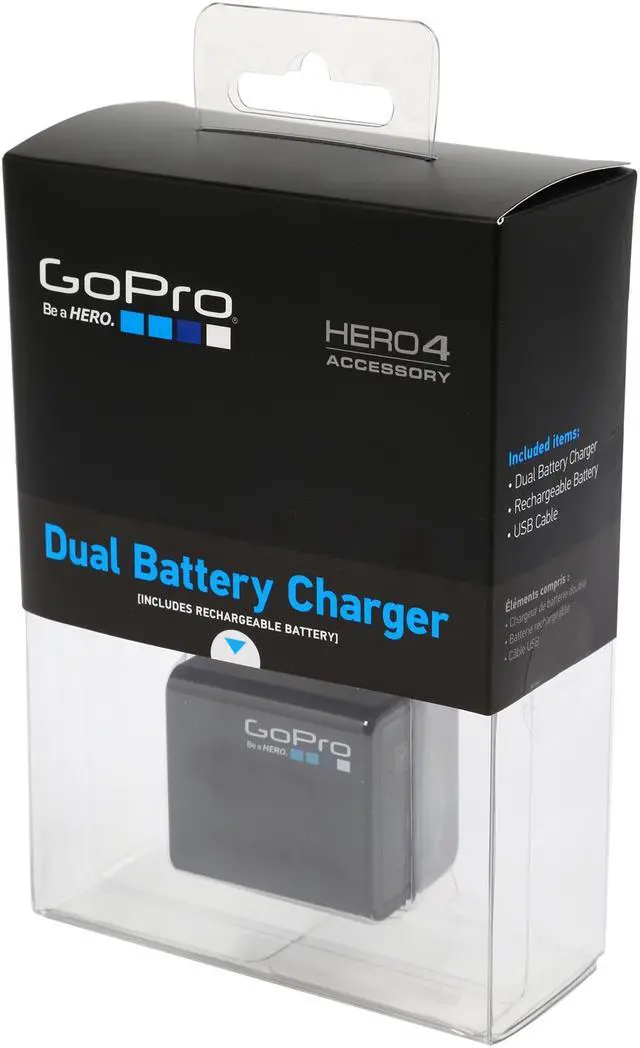 Alt view image 7 of 8 - GoPro AHBBP-401 Black Dual Battery Charger + Battery (for HERO4)