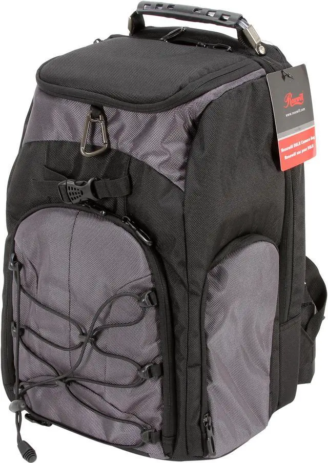 Main image of Rosewill Shine-View - RDCB-12001 - Black Backpack for DSLR Camera, Lens and 17.30" Notebook - Holds 5 Extra Lenses, Flash, Battery and Charger - Convenient Side Access Doors