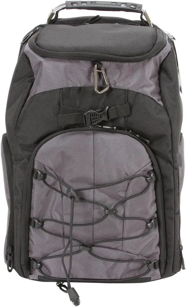 Alt view image 2 of 11 - Rosewill Shine-View - RDCB-12001 - Black Backpack for DSLR Camera, Lens and 17.30" Notebook - Holds 5 Extra Lenses, Flash, Battery and Charger - Convenient Side Access Doors