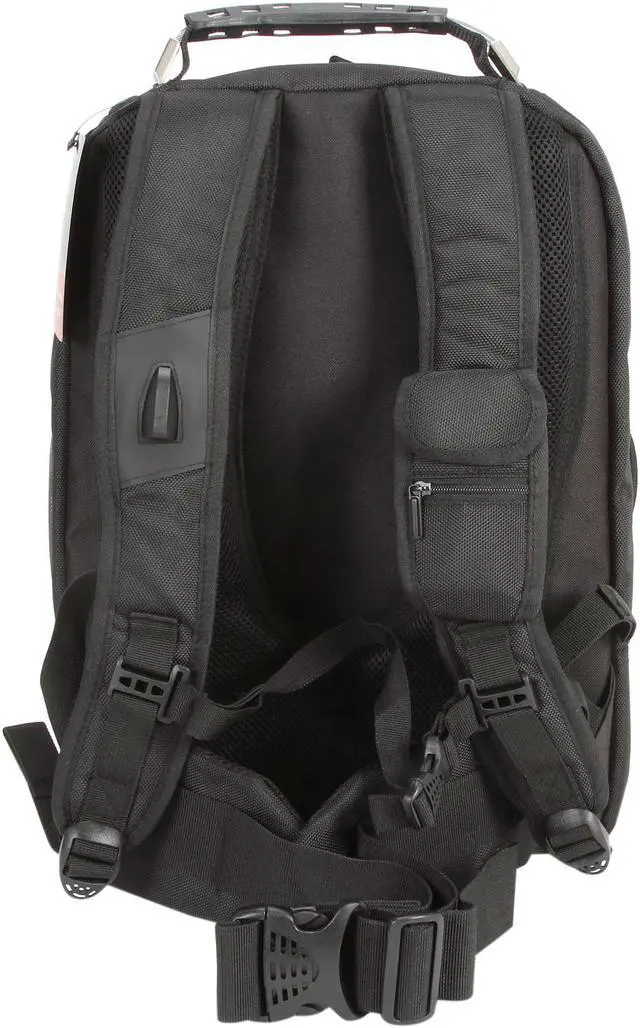 Alt view image 4 of 11 - Rosewill Shine-View - RDCB-12001 - Black Backpack for DSLR Camera, Lens and 17.30" Notebook - Holds 5 Extra Lenses, Flash, Battery and Charger - Convenient Side Access Doors