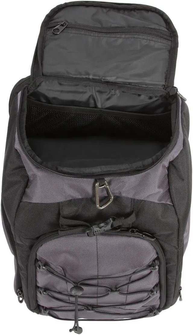 Alt view image 8 of 11 - Rosewill Shine-View - RDCB-12001 - Black Backpack for DSLR Camera, Lens and 17.30" Notebook - Holds 5 Extra Lenses, Flash, Battery and Charger - Convenient Side Access Doors