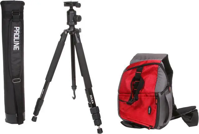 Main image of DOLICA Bundle Includes 65" Tripod & Professional Sling Bag Red for DSLR and Mirrorless ILC