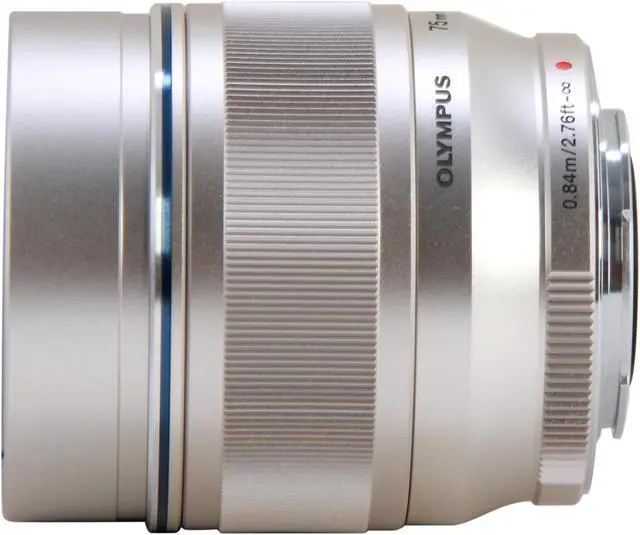 Alt view image 3 of 5 - OLYMPUS M.Zuiko V311040SU000 M.Zuiko Digital ED 75mm f1.8 Lens Silver