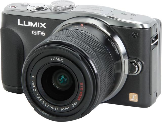 Open Box: Panasonic LUMIX GF6 DMC-GF6KK Black Digital Single Lens  Mirrorless camera with 14-42mm F3.5-5.6 II Lens - Newegg.com