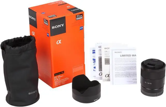 Alt view image 7 of 7 - SONY SEL55F18Z Compact ILC Lenses Sonnar T FE 55mm F1.8 ZA Lens Black