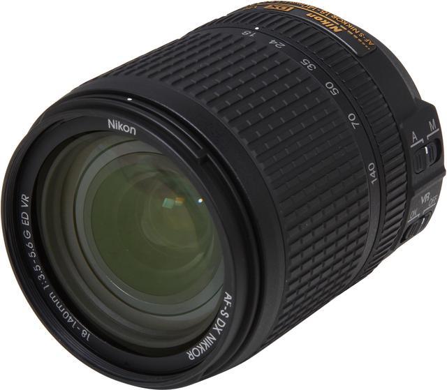 Nikon 2213 SLR Lenses AF-S DX NIKKOR 18-140mm f/3.5-5.6G ED VR Lens Black