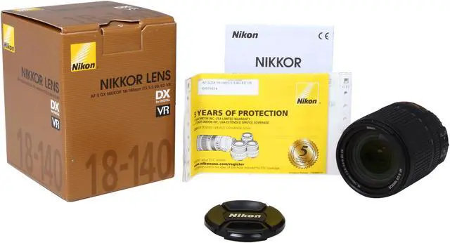 Alt view image 7 of 7 - Nikon 2213 SLR Lenses AF-S DX NIKKOR 18-140mm f/3.5-5.6G ED VR Lens Black