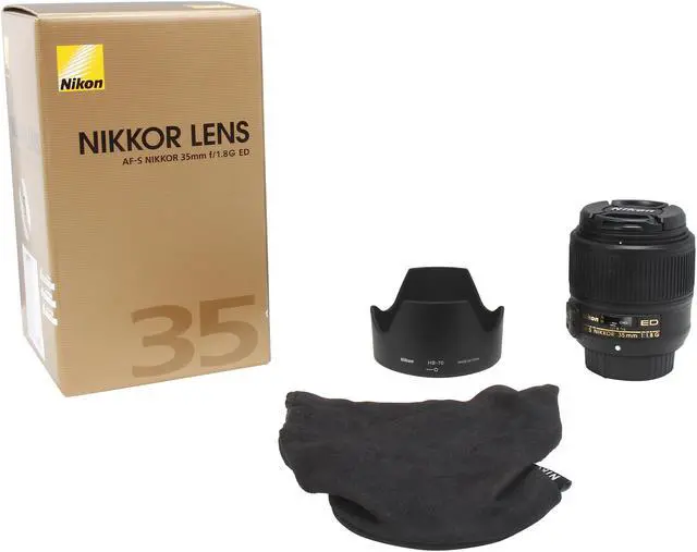 Alt view image 6 of 6 - Nikon 2215 SLR Lenses AF-S NIKKOR 35mm f/1.8G ED Lens Black