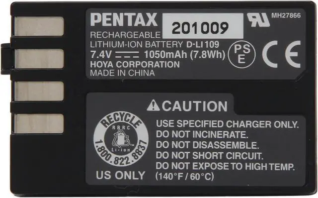 Main image of D-LI109 1-Pack Li-Ion Rechargeable Li-Ion Battery