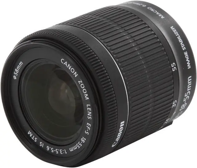 Canon 8114B002 EF-S 18-55mm f/3.5-5.6 IS STM Lens Black - Newegg.com