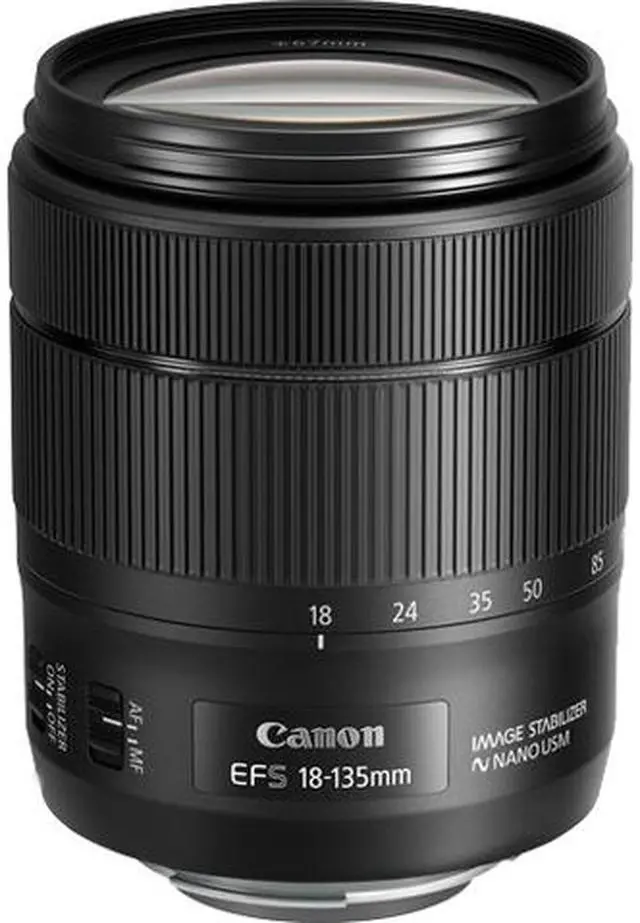 Main image of Canon 1276C002 EF-S 18-135mm f/3.5-5.6 IS USM Lens Black