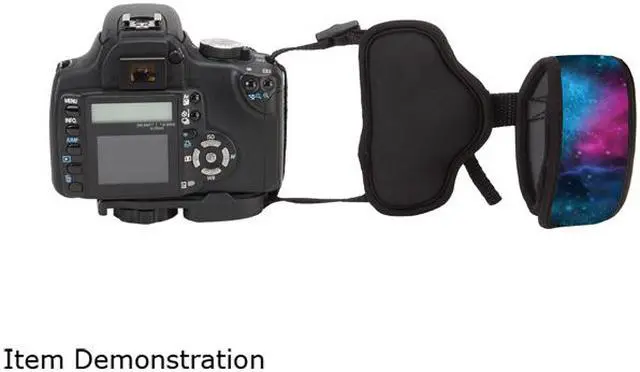 Alt view image 2 of 2 - Professional Camera Grip Hand Strap with Galaxy Padded Neoprene Design and Metal Plate by USA Gear - Works With Canon, Fujifilm, Nikon, Sony and more DSLR, Mirrorless, Point & Shoot Cameras