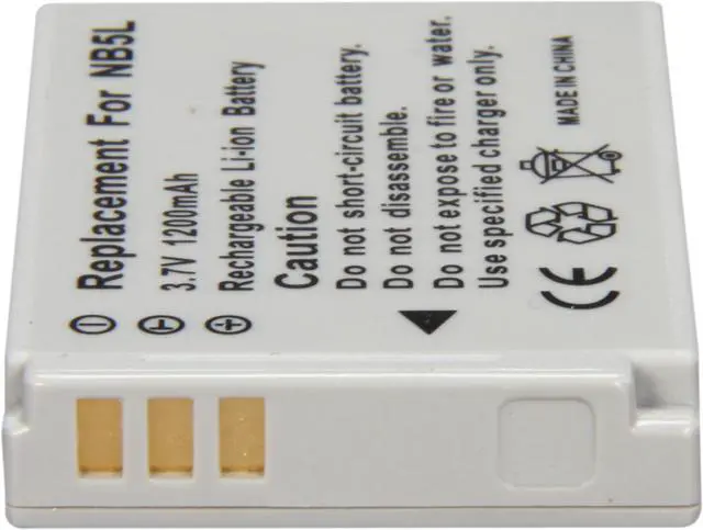Alt view image 3 of 5 - NB-5L 1200mAh Li-Ion Battery
