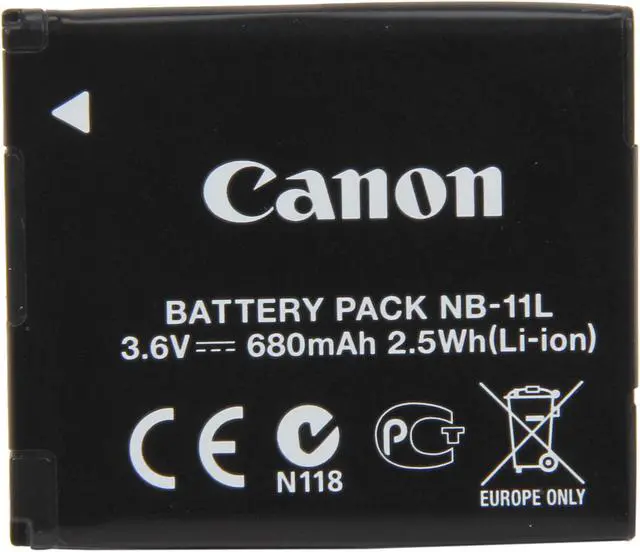 Alt view image 2 of 6 - NB-11L (6212B001) 1-Pack 3.6V 680mAh / 2.5Wh Li-Ion Rechargeable Battery for Select Canon Powershot Cameras