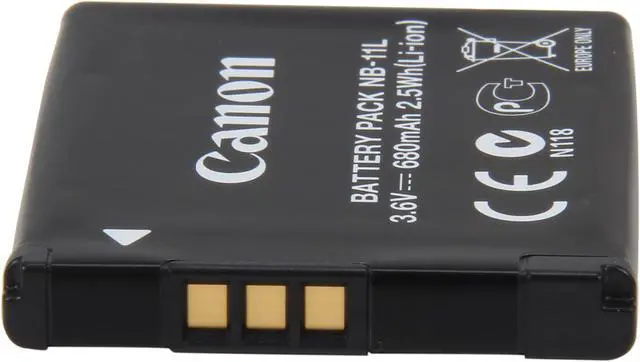 Alt view image 3 of 6 - NB-11L (6212B001) 1-Pack 3.6V 680mAh / 2.5Wh Li-Ion Rechargeable Battery for Select Canon Powershot Cameras