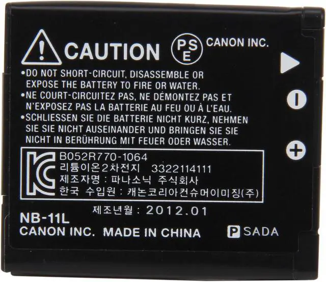 Alt view image 4 of 6 - NB-11L (6212B001) 1-Pack 3.6V 680mAh / 2.5Wh Li-Ion Rechargeable Battery for Select Canon Powershot Cameras