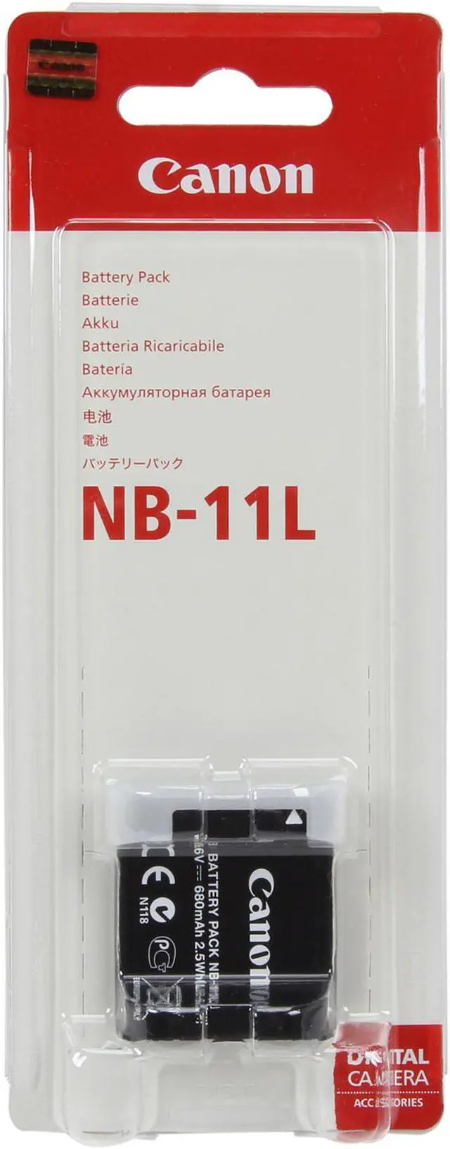 Alt view image 6 of 6 - NB-11L (6212B001) 1-Pack 3.6V 680mAh / 2.5Wh Li-Ion Rechargeable Battery for Select Canon Powershot Cameras