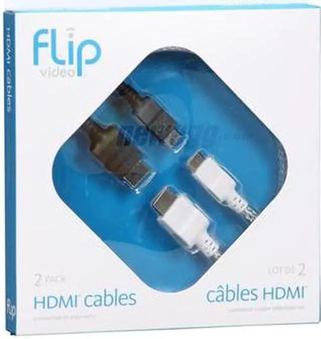 Alt view image 3 of 8 - Flip Video HDMI Cables (Two-Pack)