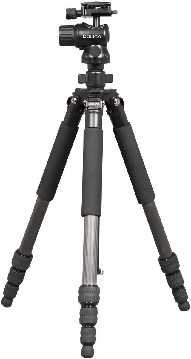 Alt view image 2 of 6 - Dolica ZX600B300 60" Carbon Fiber Tripod &  Ballhead Combo