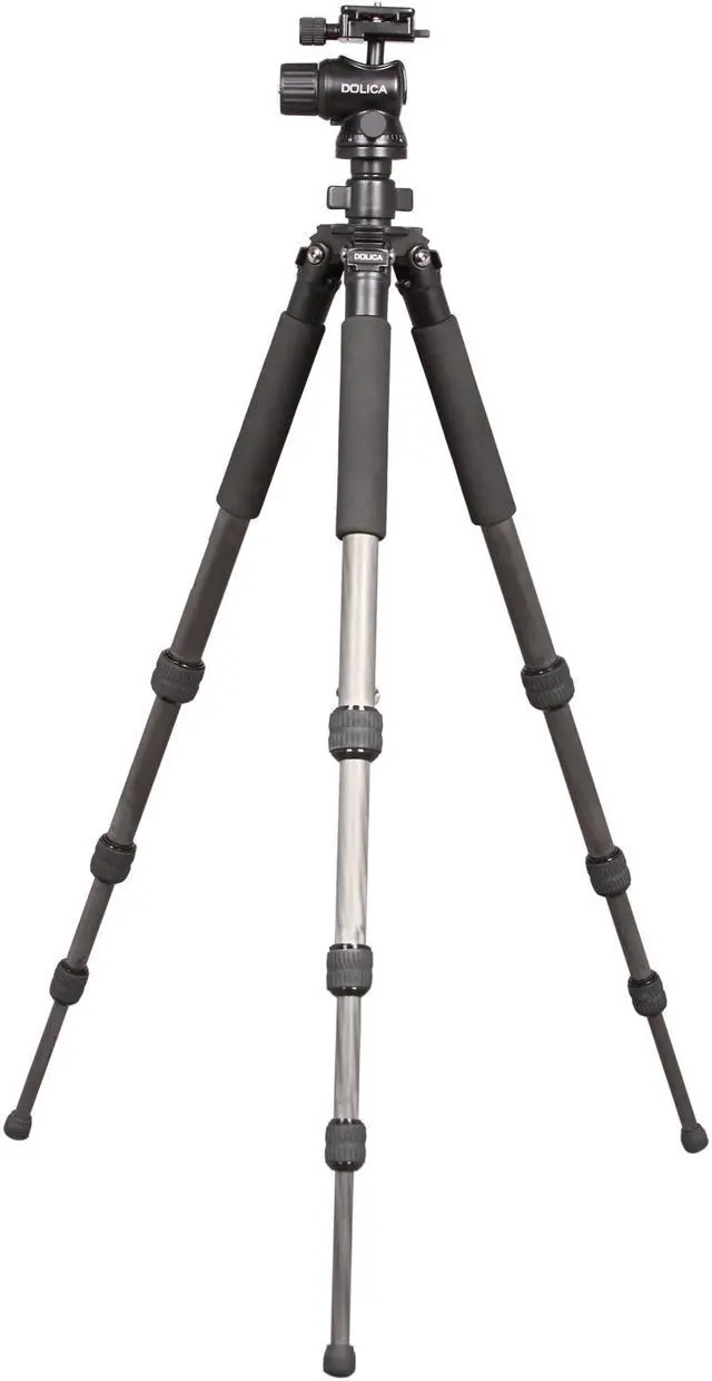Alt view image 5 of 6 - Dolica ZX600B300 60" Carbon Fiber Tripod &  Ballhead Combo