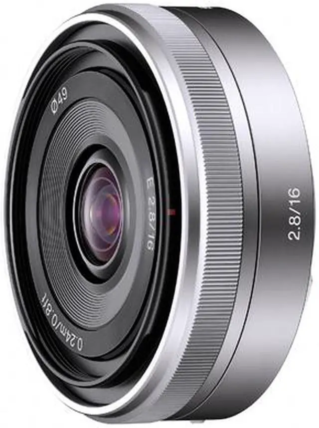 Main image of SONY SEL16F28 Compact ILC Lenses 16mm f/2.8 Wide-Angle Lens Silver