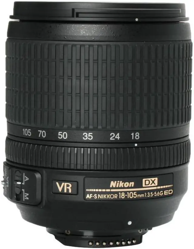 Alt view image 9 of 12 - Nikon 2179 AF-S DX NIKKOR 18-105mm f/3.5-5.6G ED VR Lens - USA WARRANTY (WHITE BOX) Black