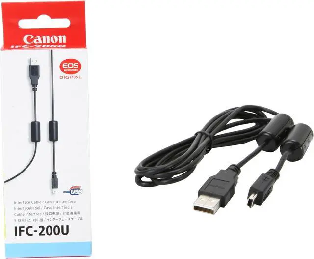 Alt view image 3 of 3 - Canon IFC-200U 6.2 ft. / 1.9m USB Cable