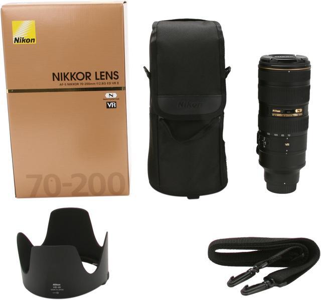 Alt view image 7 of 7 - Nikon 2185 SLR Lenses AF-S NIKKOR 70-200mm f/2.8G ED VR II Lens Black