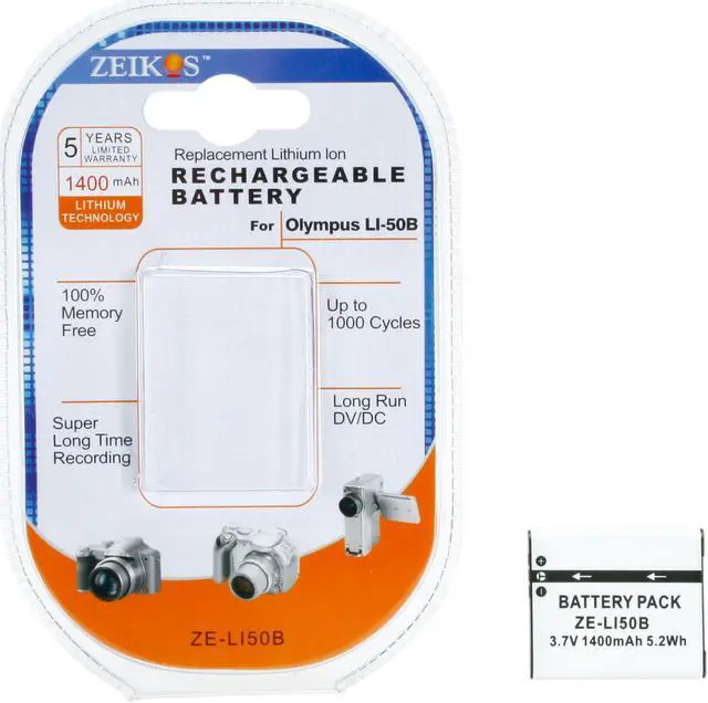 Alt view image 5 of 5 - ZE-LI50B 1400mAh 3.7V Li-Ion Replacement Battery