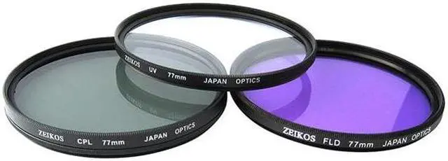 Main image of ZEIKOS ZE-FLK77 77mm Professional MULTI-COATED Glass Filter Kit