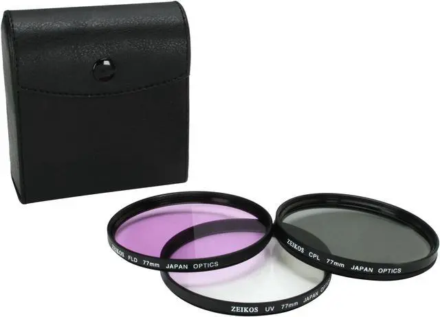 Alt view image 3 of 8 - ZEIKOS ZE-FLK77 77mm Professional MULTI-COATED Glass Filter Kit
