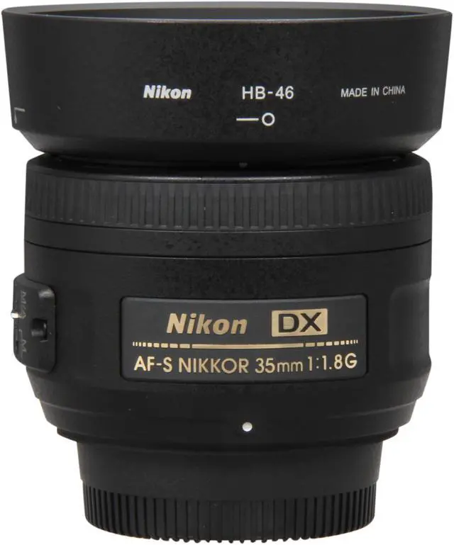 Alt view image 6 of 7 - Nikon 2183 SLR Lenses 35mm f/1.8 AF-S DX G 52mm Lens Black