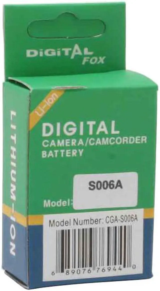 Main image of CGA-S006A 1200mAh 7.4V Li-Ion Battery Replaces Panasonic CGA-S006A