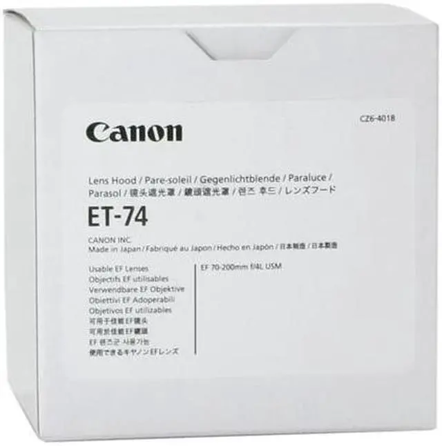 Alt view image 4 of 4 - Canon ET-74 Lens Hoods & Shades Lens Hood Black